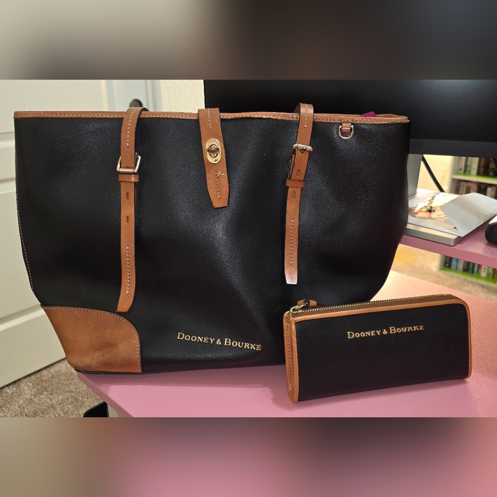 Dooney & Bourke "Dover" Tote and Wallet Bundle